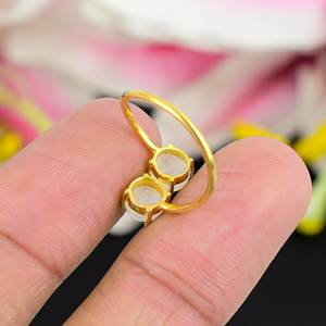 Hot Selling Vintage 925 Sterling Silver Gold Plated <b>Ring</b> Trendy Natural Rainbow Moonstone Gemstone Oval Cut Fine Weddings - Product Image 2