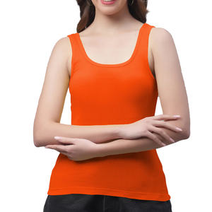 เสื้อกล้ามผ้าคอตตอน/ใยไผ่สำหรับผู้หญิงเสื้อแขนกุดพิมพ์โลโก้ออกแบบได้ตามต้องการดีไซน์ใหม่ล่าสุด2025 - Product Image 1