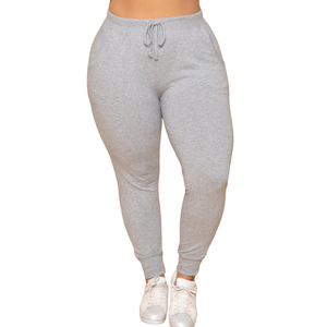 Pantalones Cargo Deportivos Casuales de Talle Grande para Mujer, con Cordón Ajustable, Suaves y Elásticos, para Entrenamiento, Ejercicio y Fitness - Product Image 1