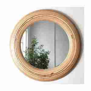 Venta caliente con precio razonable hecho en La India espejo redondo marco de madera redondo moderno hecho a medida con alta calidad - Product Image 1