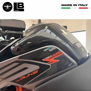 Adesivi Laterali 3D Personalizzati per Serbatoio Compatibili con KTM Duke 125 2021-2022 Logo Personalizzato - Product Image 4