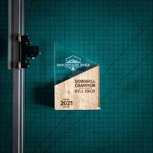 100% trophée acrylique en bois naturel prix personnalisé sur mesure Design personnalisé moderne Plaque bois Unique petit moyen - Product Image 6