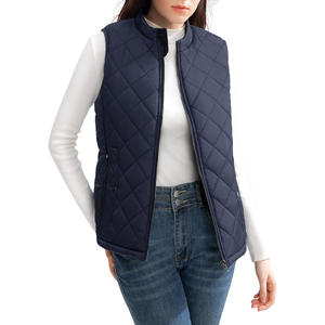 Gilet d'hiver unisexe épais et uni avec fermeture éclair, logo personnalisé, doublure en lin réversible, sans manches, long, avec capuche - Product Image 3