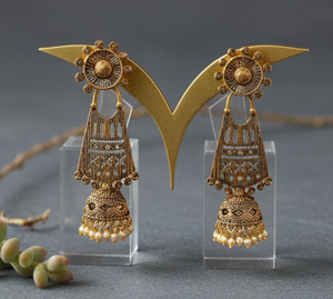 Juego de Pendientes Antiguos con Diseño Tradicional, Ideal para Fiestas, Bodas, Festivales y Celebraciones Culturales para Mujeres - Product Image 1