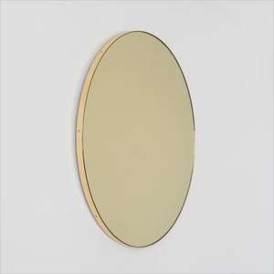 Cadre de miroir en laiton antique intemporel orné d'un savoir-faire élégant pour les murs de salon de style vintage à faible coût - Product Image 4