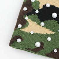 Gorro de Invierno Unisex con Logotipo Personalizado, Marca Personalizada, Jacquard, Bordado 3D, Estilo Y2K, Tejido, 100% Acrílico, Informal, para Fiestas, Aire Libre, de Alta Calidad