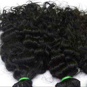 100% ธรรมชาติที่ยังไม่ได้เดียวผู้บริจาคเวอร์จินอินเดียลึกหยิกผมมนุษย์สำหรับห้องนั่งเล่น - Product Image 1