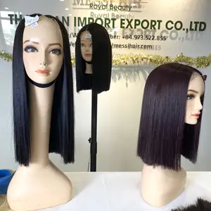 Yüksek kaliteli manikür hizalanmış ham vietnamlı saçı atkı 100% bakire çift çekilmiş düz insan saçı peruk