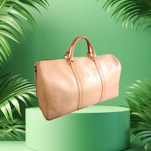 Sac de voyage en cuir véritable à fermeture éclair pour hommes - Product Image 6