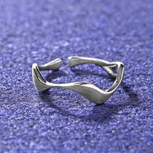 Anillos de Plata de Ley 925 de Primera Calidad para Mujer, Chapados en Rodio con Circonita, Joyería de Boda para Hombre - Product Image 2