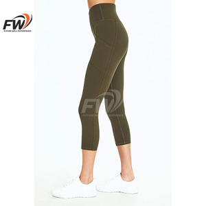 กางเกงโยคะเอวสูงคุณภาพสูงสำหรับผู้หญิง เนื้อผ้าระบายอากาศ แห้งเร็ว เหมาะสำหรับคนไซส์ใหญ่ กางเกงออกกำลังกายยกกระชับสะโพก - Product Image 4