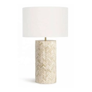 Natural Bone Table <b>Lamp</b> with Antique Brass Finish Without <b>Shade</b> Elegant Bedside <b>Lamp</b> for Living Room Office Home Gift Decor - Product Image 3