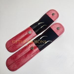 Pince à épiler GETUP BROSONS IMPEX en acier inoxydable et acrylique, anti-magnétique, anti-statique, à pointe fine et lisse de 10 mm, pour isolation des cils - Product Image 3