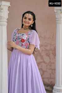 Vestido de fiesta de estilo indio, vestido de fiesta de lujo, bordado trabajado con precio bajo, vestido indio de trabajo de bordado de diseñador pesado - Product Image 5