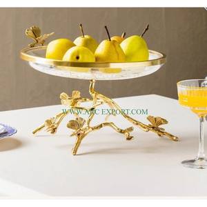 Frutero chapado en oro antiguo, cuenco para servir comida de hotel y restaurante de Calidad exclusiva, cuencos atractivos para el hogar recién llegados - Product Image 2