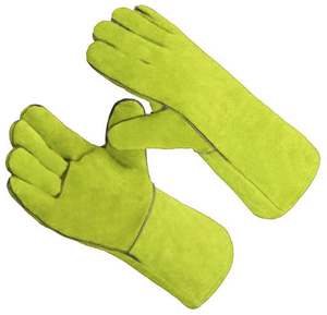Guantes de trabajo de soldador de seguridad de cuero de vaca de alta resistencia, gran oferta, manguito de brazo largo para guantes de trabajo de soldadura de palo - Product Image 2