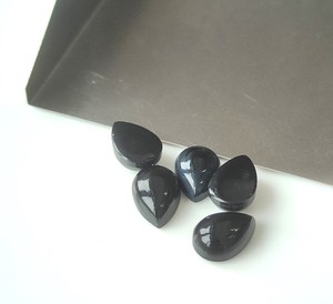 3x5mm-8x12mm อัญมณีทรงหลังแบนแบบหลวมทำด้วยมือทำจากลูกแพร์โอนิกซ์สีดำธรรมชาติ - Product Image 5