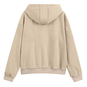 Nouveau Style personnalisé femmes survêtement capuche Crop ensembles sérigraphie lourd 100% coton velours survêtement survêtements ensemble - Product Image 5
