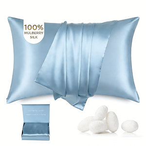 Funda de Almohada de Seda de Morera 100% Pura al por Mayor, Ligera y Cómoda, Accesorio de Ropa de Cama, Funda de Almohada de Seda Satinada Suave - Product Image 1