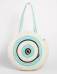 Sac bandoulière bohème en jute noir avec décoration florale marguerite, sac fourre-tout d'été pour femme, portable, ouvert, solide, imperméable, pour la plage - Product Image 4