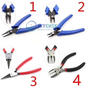 High Quality Stainless Steel <b>Plastic</b> Multifunction Split Ring Opener Pliers Jewelry <b>Beading</b> Crimping Tool Mini Diagonal Craft - Product Image 3