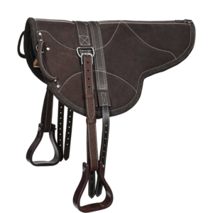Sous-selle de dressage anglais personnalisable de haute qualité en polycoton, cuir, polaire et rembourrage en polyester pour cheval - Product Image 6