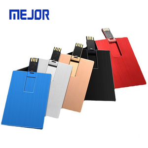 Xoay hợp kim thẻ tín dụng 32G Pendrive 8G Đen nhôm Flash Bộ nhớ 16G Ổ Đĩa Bút USB thẻ kim loại - Product Image 1