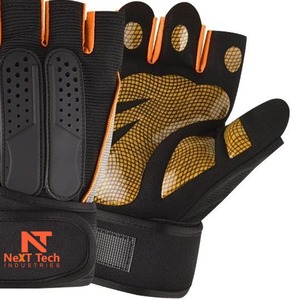 Gants de fitness haltérophilie respirants pour entraînement Service OEM Gants de musculation en cuir synthétique sur mesure - Product Image 5