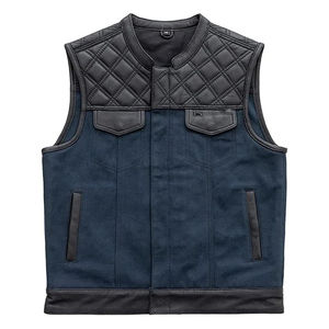 Chaleco de Motociclista de Cuero para Hombre, Transpirable, Estilo Club, 5 Dimensiones, para Invierno - Product Image 3