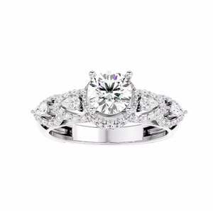 Excellent Quality Elegant 10K White Gold Solitaire <b>Ring</b> For wedding gift Elegant <b>Diamond</b> <b>Rings</b> Pure <b>Diamond</b> with Metal Purity - Product Image 1