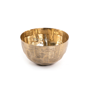 Cuencos para servir aperitivos de color plateado y aluminio, juego de dos cuencos de chocolate de forma cuadrada para accesorios de mesa - Product Image 2