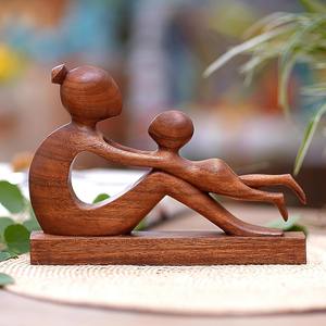 Modern <b>ornament</b> wood art sculptures outdoor & indoor decor <b>wooden</b> sculpture abstract figurines for home and garden - Product Image 3