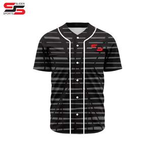 Por encargo jersey de béisbol al por mayor béisbol en blanco media manga sublimación impresa nombre del jugador del equipo o número jersey de béisbol - Product Image 5