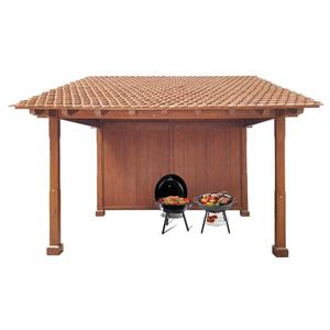 Toldo de madera de teca Pabellón Gazebo impermeable al aire libre para jardín BBQ Hoteles y villas Diseño moderno Indonesia - Product Image 5