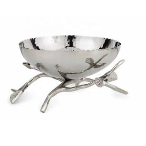 Cuenco para servir de latón y acero inoxidable hecho a mano de alta calidad, cuenco decorativo para nueces, perfecto para el hogar, cocina, comedor, precio al por mayor - Product Image 5