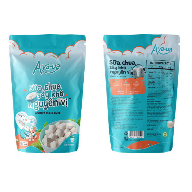 Замороженный сушеный йогурт Ayaua со вкусом фруктов и овощей, насыщенный пробиотиками закуска для детей 10 г, упаковка 16 г OEM ODM