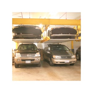 Apilador de almacenamiento de polipasto de vehículo doble de venta de fábrica certificado CE 4 postes 2 niveles elevador de estacionamiento de elevador de coche - Product Image 6