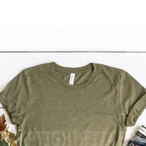เสื้อยืดคอกลม Bella Canvas Unisex Eco-Friendly ผลิตจากผ้าฝ้าย 100% ผสมโพลี/คอตตอน ทริบลีนด์ - Product Image 3