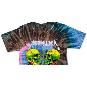 Merch Men's for <strong>Metallica</strong> Live '92 Tie Dye <strong>T</strong>-<strong>Shirt</strong> Pink Jersey Size Medium Stylish Lightweight with Silk Screen Printing - Product Image 2