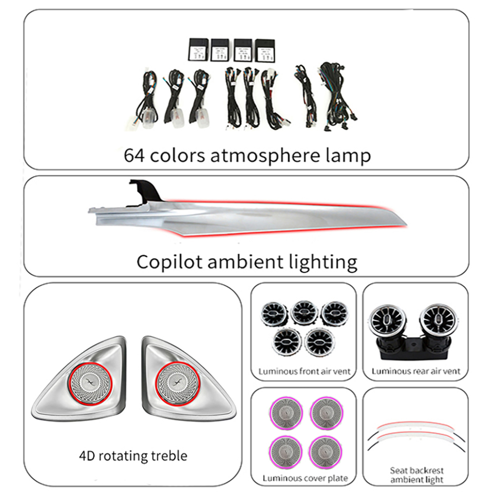 L'auto originale ha luce ambientale a 3 colori