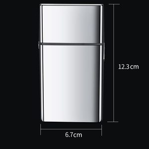 Afeitadora Eléctrica Inalámbrica Recargable para Hombre, Doble Cuchilla, Resistente al Agua, Carcasa Metálica, Máquina para Afeitar Barba y Vello Facial, IPX7 - Product Image 1