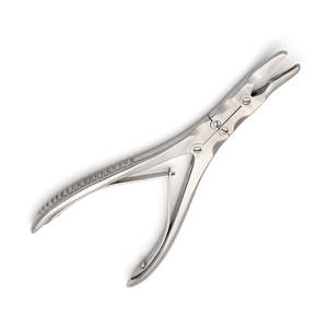 Rongeur à os Ruskin mini en acier inoxydable, double action, droit et courbé, instruments chirurgicaux, alimentation manuelle par Surgiright - Product Image 6