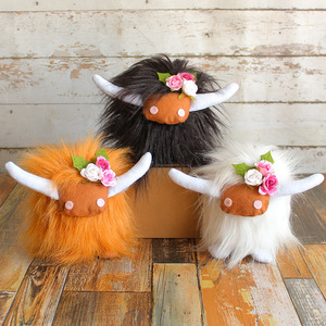 Aika Tendance : Peluche chiot réaliste Pomeranian Corgi, rembourrée en coton PP, pour décoration de bureau, en gros - Product Image 1