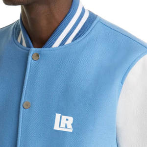 Haute qualité High Street Lettermen Varsity Jacket Logo personnalisé col montant Position avant manches longues coupe-vent respirant laine - Product Image 5