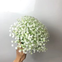 Grand bouquet de fleurs artificielles en plastique de type Gypsophila pour la décoration de mariage et de table à la maison