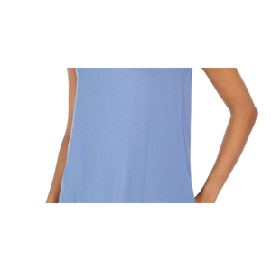 Top Corto Casual da Donna Style Co, Traspirante, Senza Cuciture, in Maglia, con Decorazioni in Pizzo, Taglia Unica, Blu, Taglia M - Product Image 3