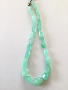 300.40กะรัต chrysoprase tumbles (300.40กะรัต) 1เส้นสำหรับการทำเครื่องประดับอัญมณีธรรมชาติ - Product Image 4