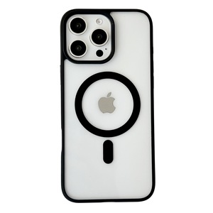 Coque de protection magnétique transparente en TPU et PC pour iPhone 16 Pro Max, design fin avec support de téléphone - Product Image 4