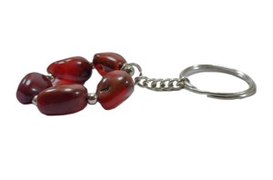 LLavero de cristal de ágata cornalina roja de alta calidad, llavero de piedra caída, llavero de piedra china, regalo para mujer, venta al por mayor - Product Image 6