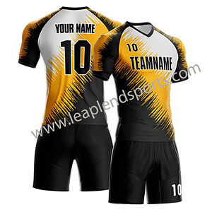 ชุดเสื้อฟุตบอลและชุดยูนิฟอร์มแบบระบายอากาศได้ดี น้ำหนักเบา พร้อมบริการพิมพ์ลายแบบรีดร้อน OEM แขนสั้น - Product Image 2